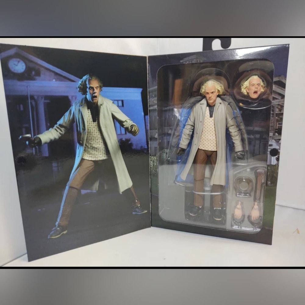 Back to the Future Ultimate 'Doc' Brown 7 inch figure NWT